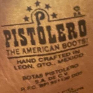 Pistolero genuine stingray skin leather boots and belt